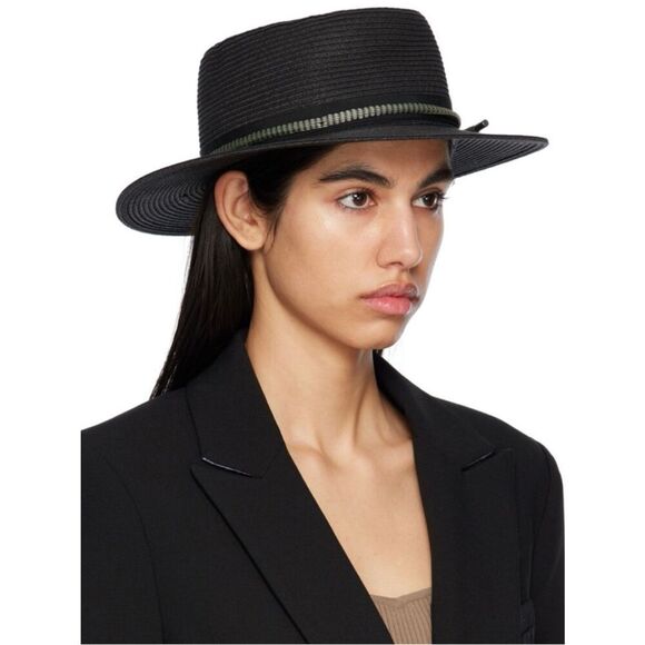 rag & bone Black Somer Beach Hat  Size L ~ Excellent main image 6